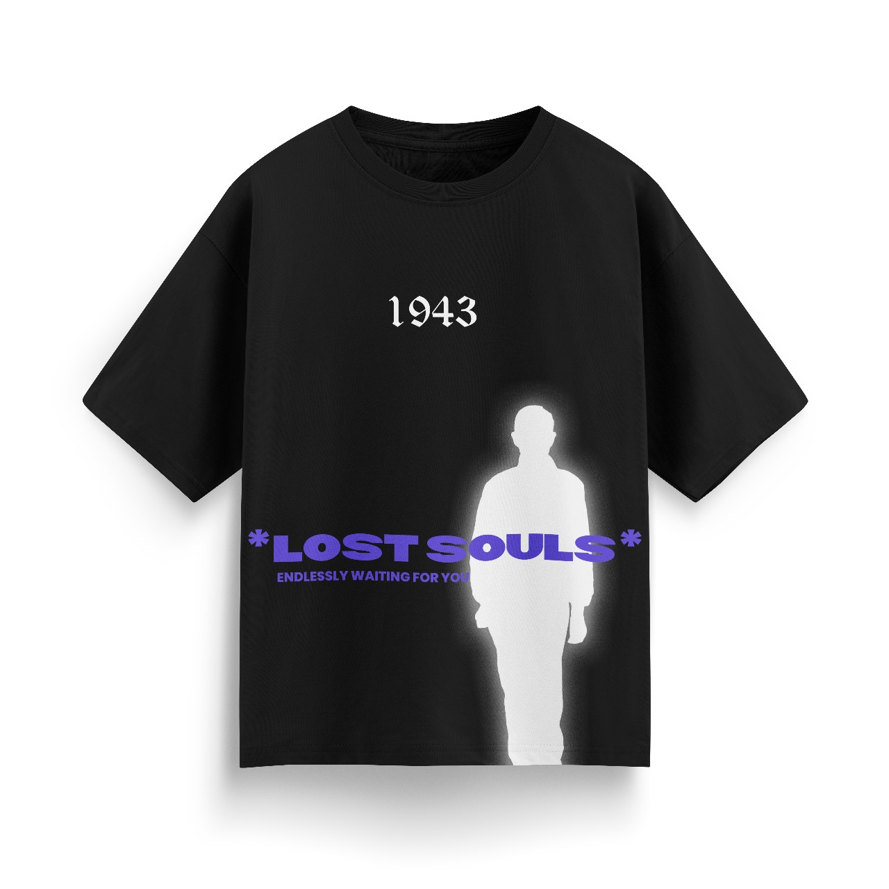 Oversized Lost Soul Black T-shirt